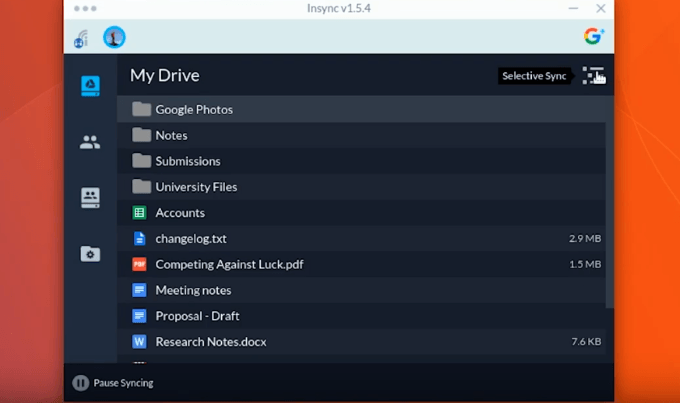 google drive for mac dashboard